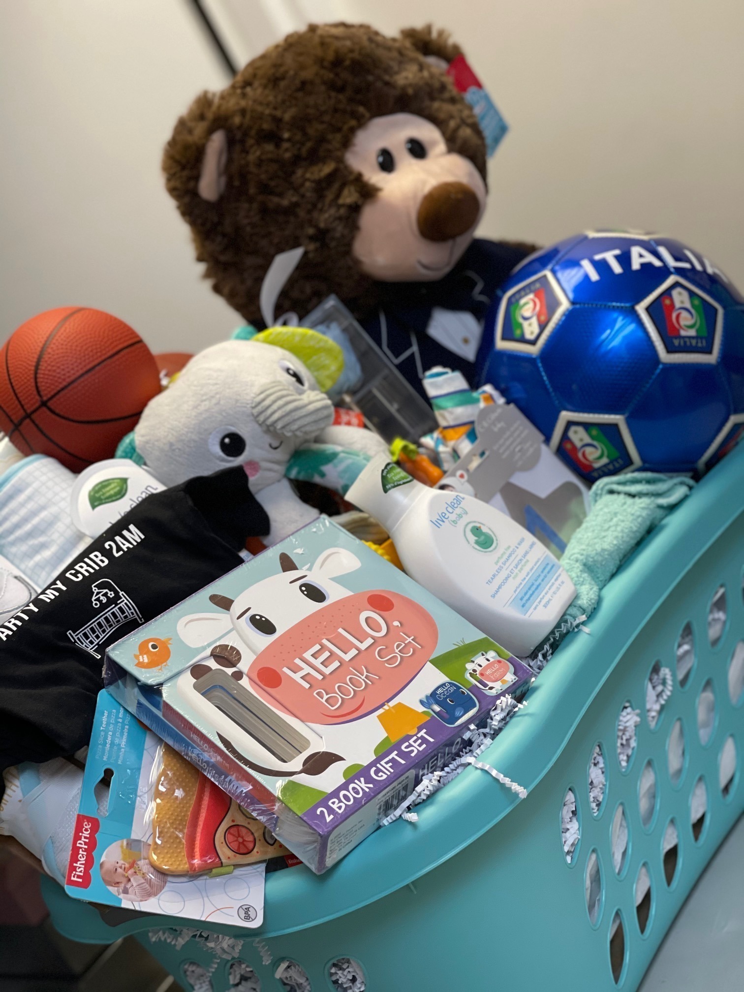 Baby bath basket