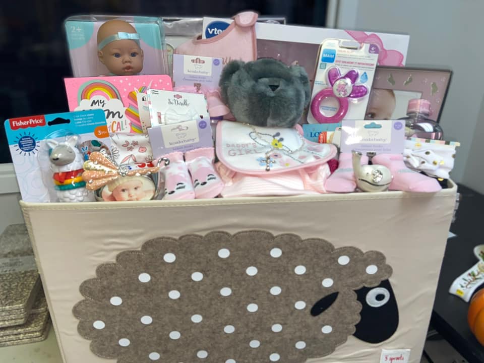 Baby girl basket