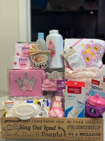 Princess baby girl basket