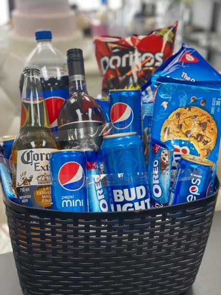 Birthday snack basket